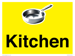 Kitchen Dementia Sign Yellow